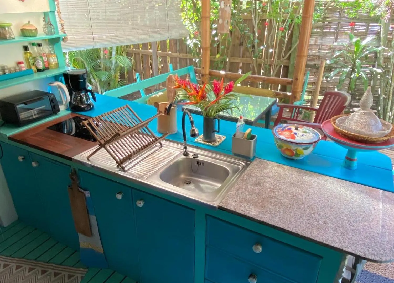Polynesian Bungalow Seashel Private Bath, Clim Et Piscine Partagee 莫雷阿